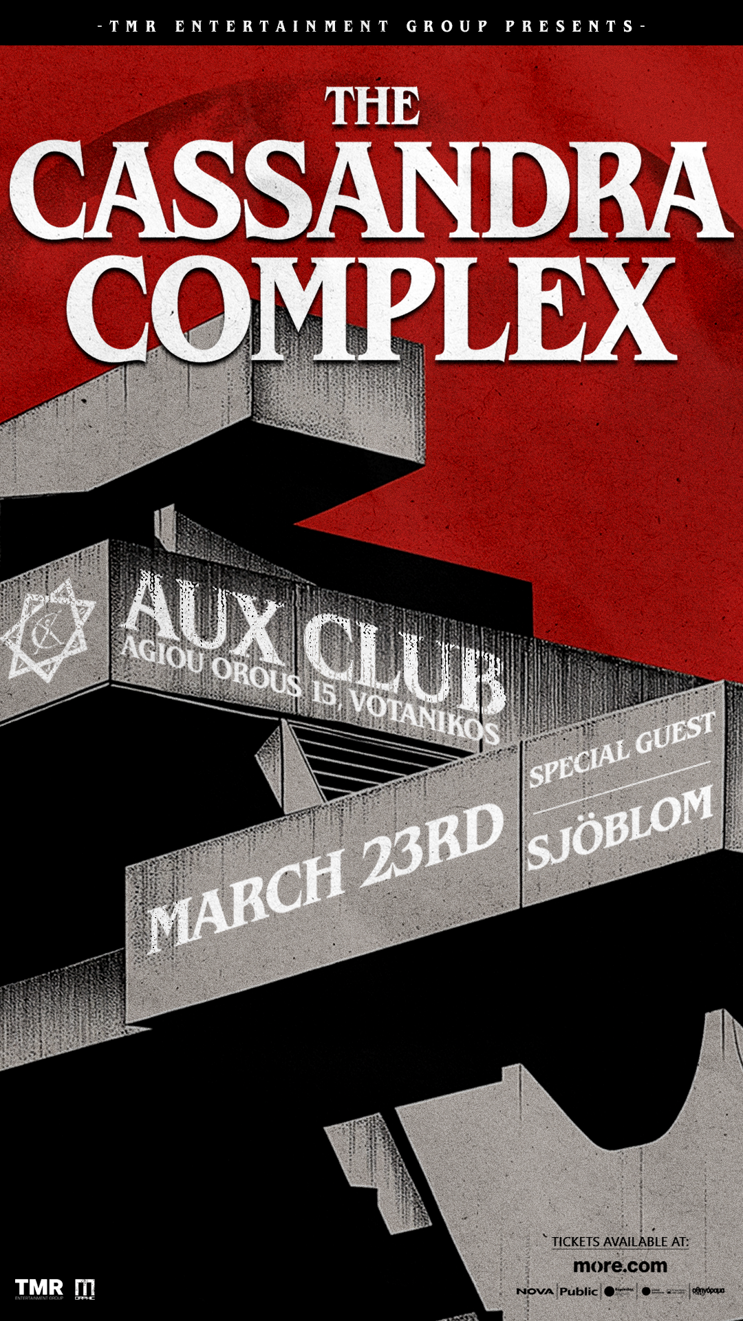 THE CASSANDRA COMPLEX (UK) & SPECIAL GUEST SJÖBLOM (SWE) 